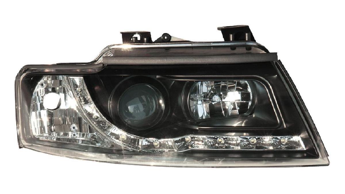 Set+de+phares+look-diurnes+sur+mesure+pour+Audi+A4+B6+Cabrio+2002-+-+Noir